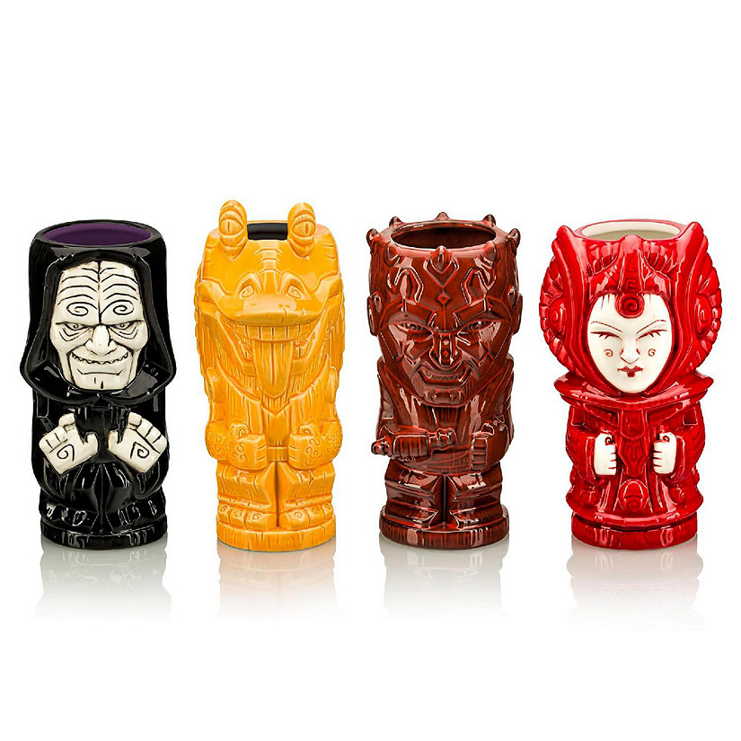 Geeki Tikis Star Wars Prequels 4 Piece Ceramic Mug Set Oriental Trading