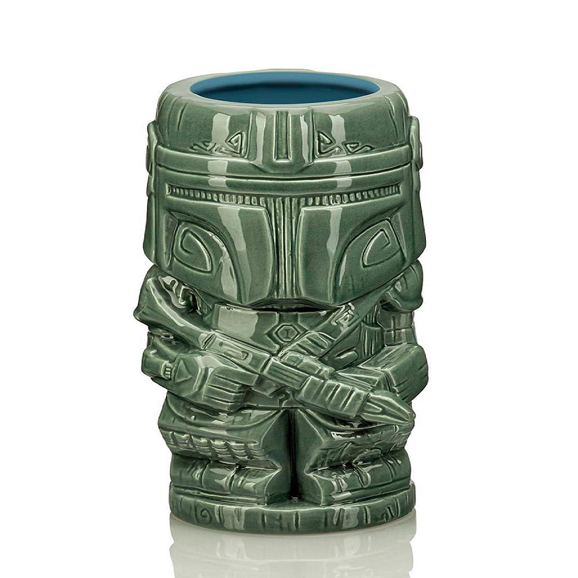 Geeki Tikis Star Wars The Mandalorian Mando Mug  Ceramic Tiki Cup  20 Ounces Image