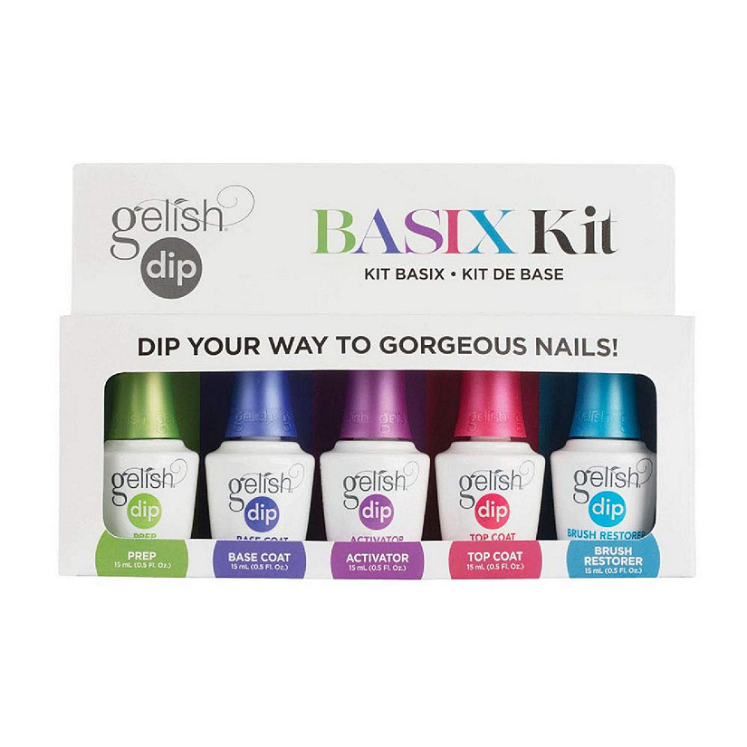 Gelish Dip Basix Kit, 6 Pack Dip Powder Nail Set Image