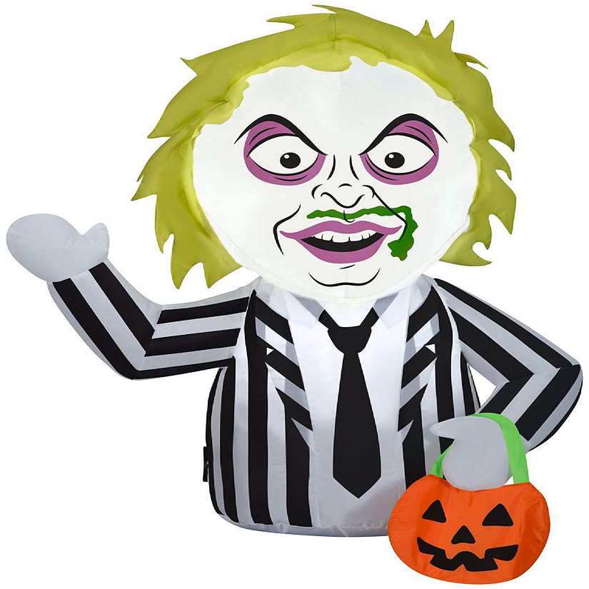 Gemmy Airblown Inflatable Beetlejuice CarBuddy  3 ft Tall  black Image