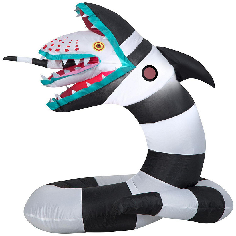 Gemmy Airblown Inflatable Beetlejuice Sandworm 3 ft Tall Multicolored