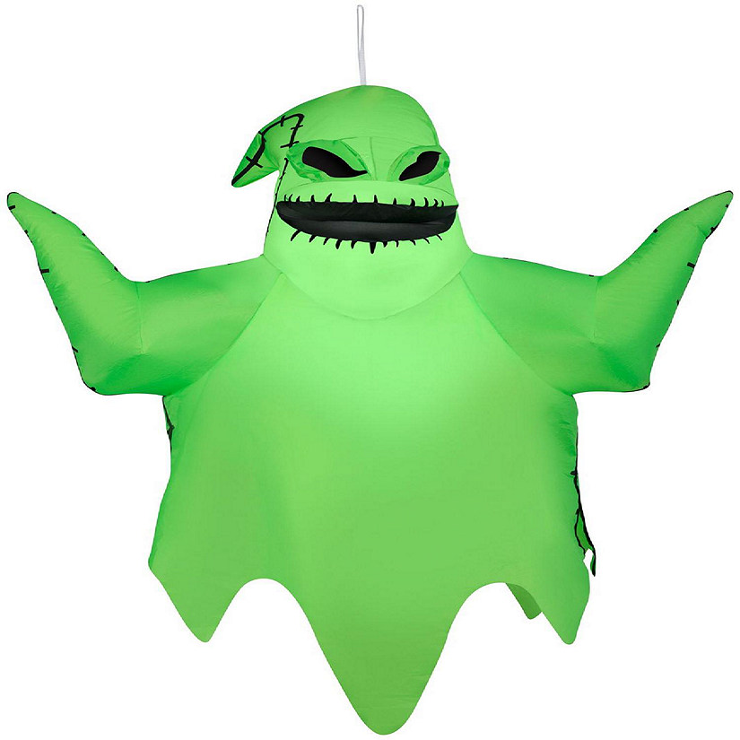 Gemmy Airblown Inflatable Hanging Oogie Boogie  4 ft Tall  Green Image