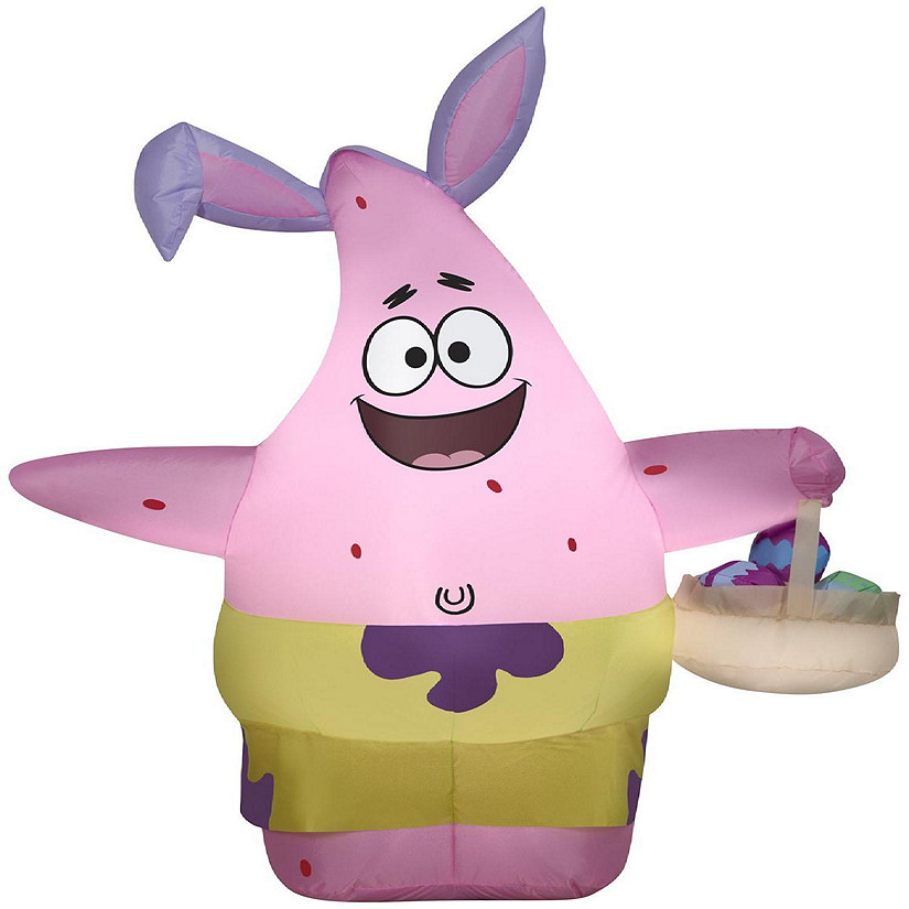 Gemmy Airblown Patrick in Easter Outfit   SM  4 ft Tall  Pink Image