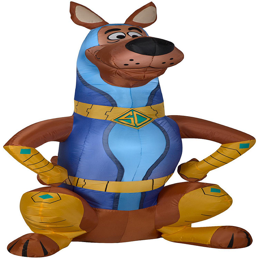 Gemmy Airblown Super Scoob from SCOOB Movie  5 ft Tall  Brown Image