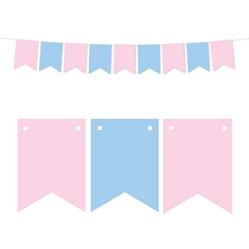 Gender Reveal Blank Pennant 6ft Image