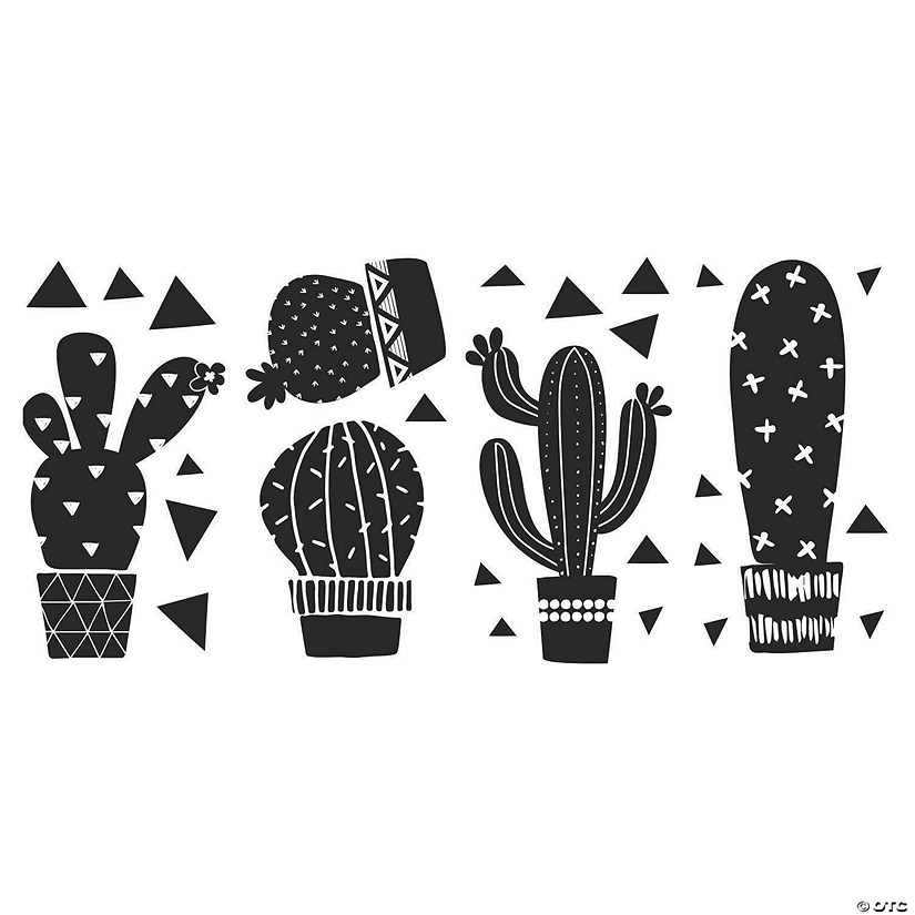 Geo Cactus Peel And Stick Wall Decals Image