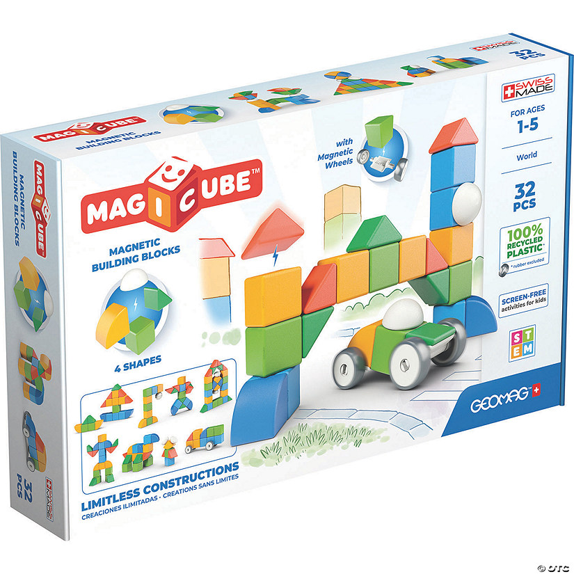 Geomag&#8482; Magicubes Shapes Recycled, 32 Pieces Image