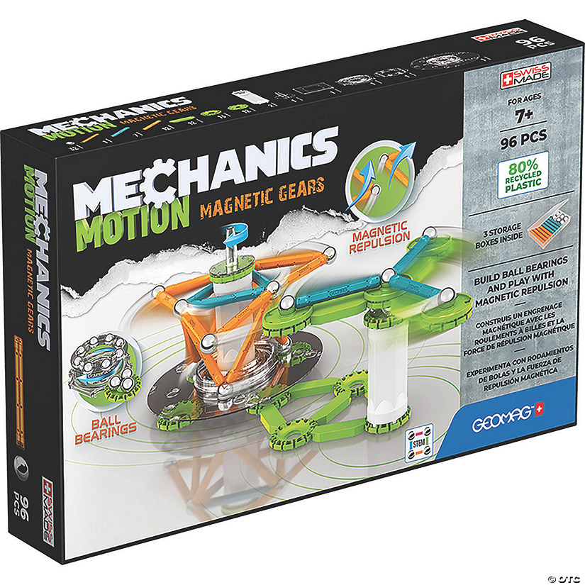 Geomag&#8482; Mechanics Magnetic Gears Recycled, 96 Pieces Image