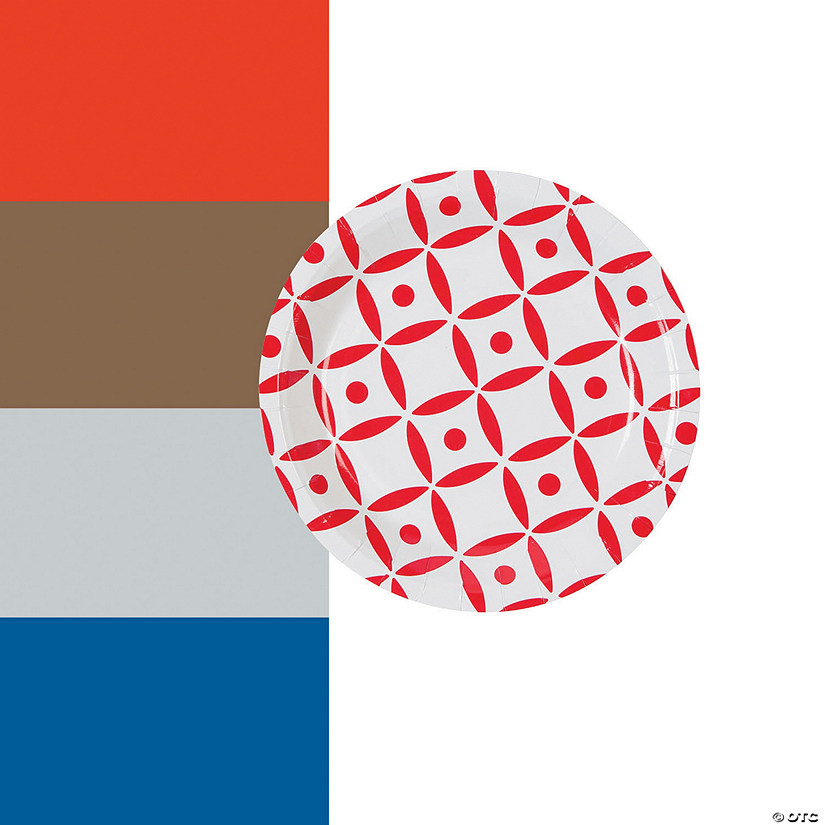 Geometric Paper Dessert Plates 8 Ct. Oriental Trading