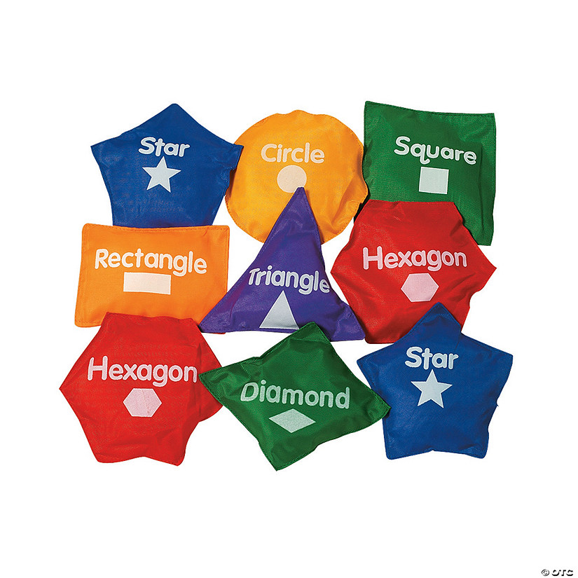 Geometric Shapes Bean Bags - 14 Pc. Image