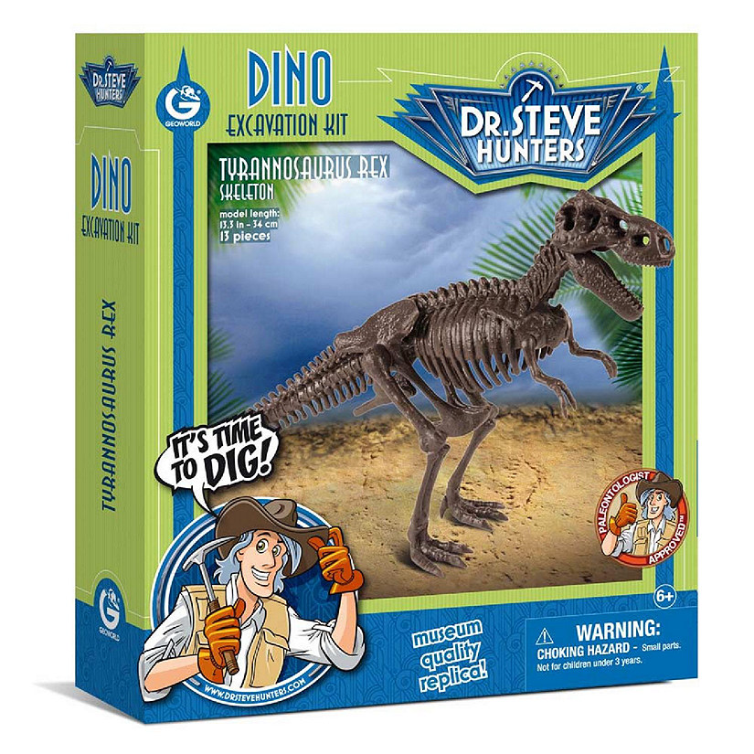 GeoWorld Dino Excavation Kit T Rex skeleton Image