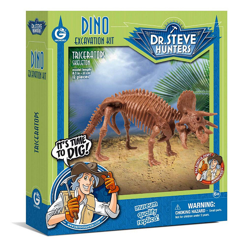 Geoworld Dino Excavation Kit Triceratops skeleton Image