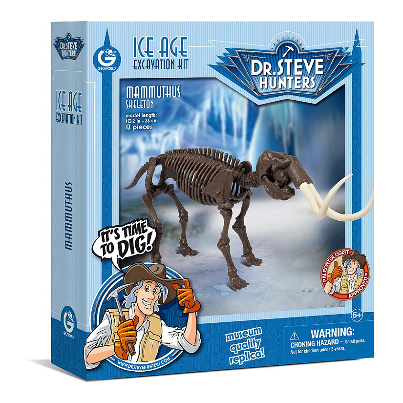 GeoWorld Ice Age Excavation Kit Mammuthus Skeleton Image