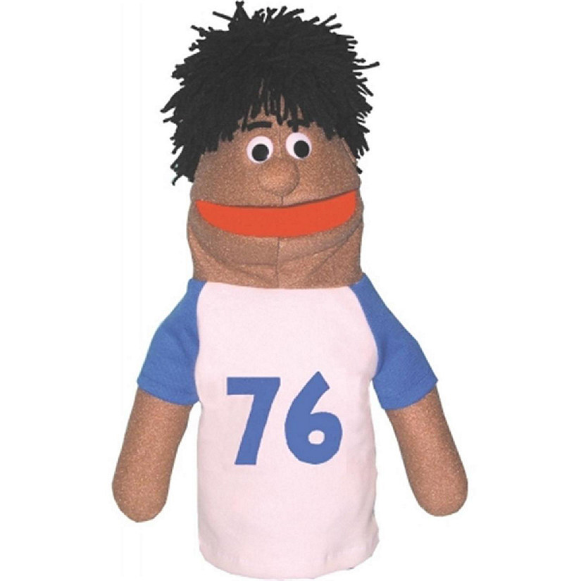 Get Ready 303A athletic boy puppet- African-American- 18 inch Image