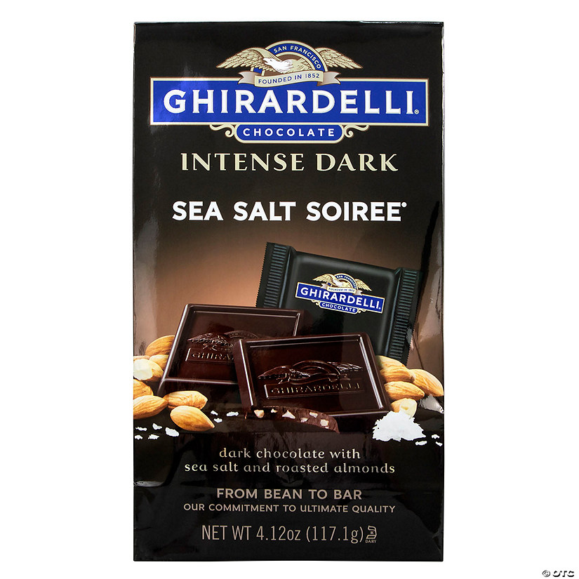 Ghirardelli Chocolate Intense Dark Sea Salt Soiree, 4.12 oz, 3 Pack Image
