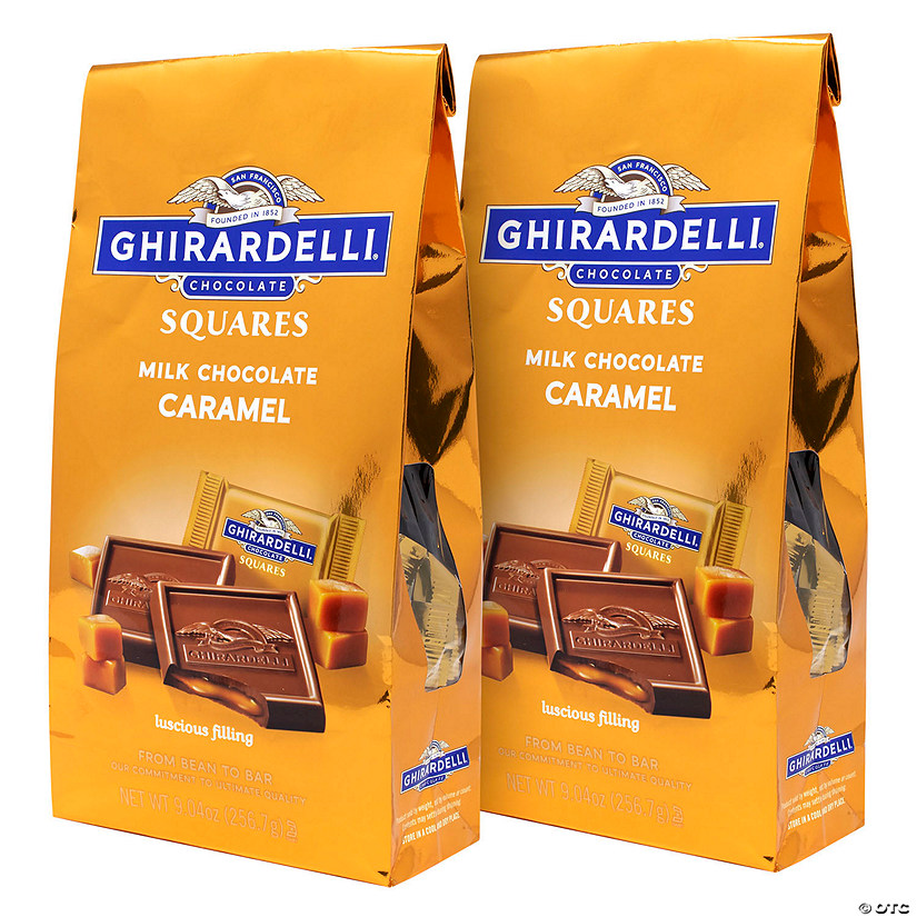 Ghirardelli Chocolate Squares Milk & Caramel, 9.04 oz, 2 Pack Image