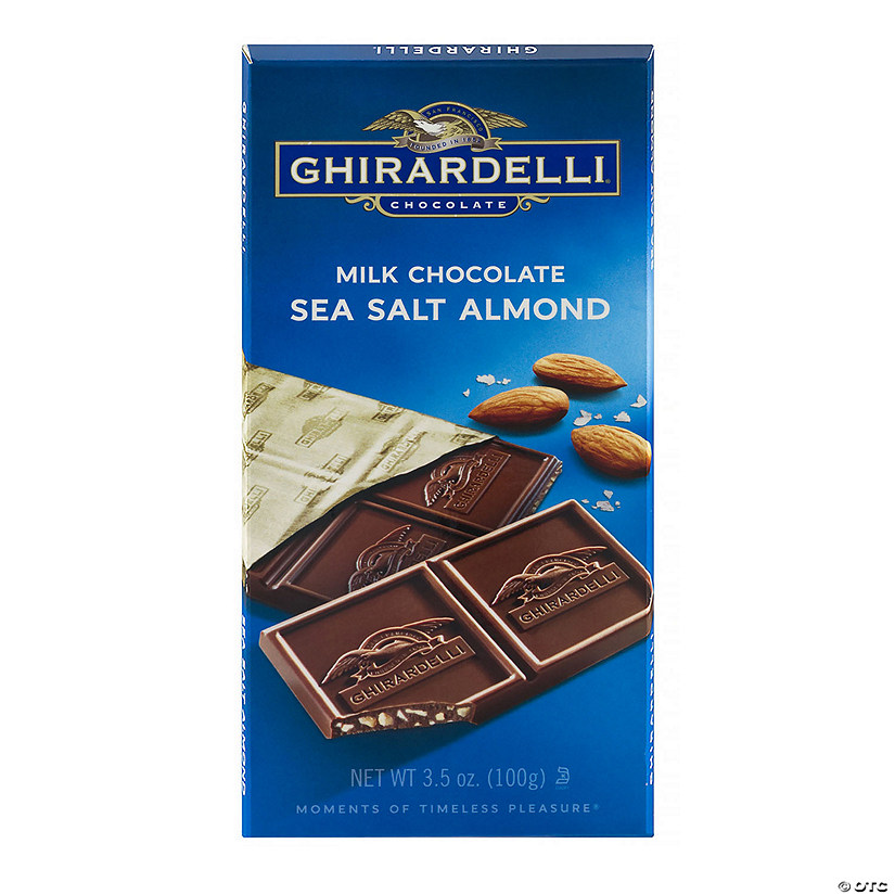Ghirardelli Milk Chocolate Sea Salt Almond, 3.5 oz, 12 Count Image