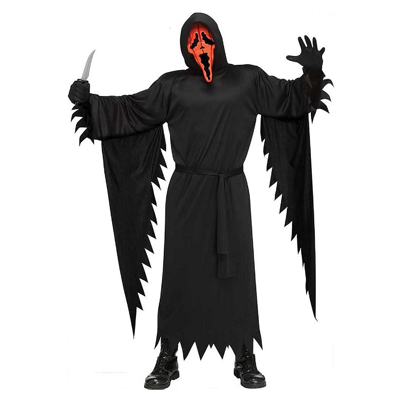 Ghost Face Pumpkin Adult Costume  One Size Image