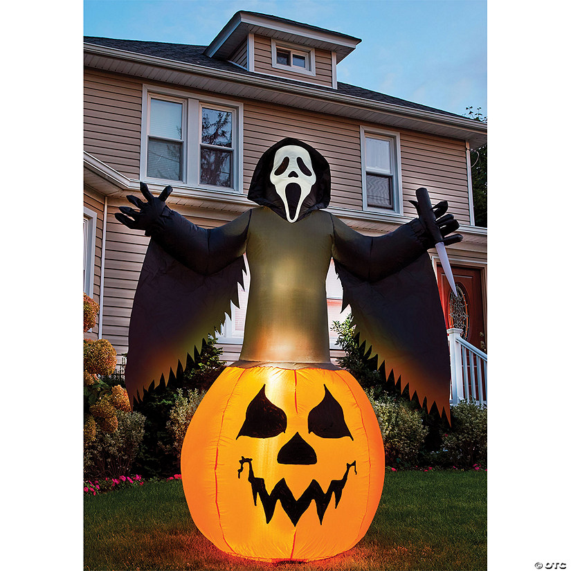 Ghost Face<sup>&#174;</sup> Pumpkin Lawn Inflatable Australia Image