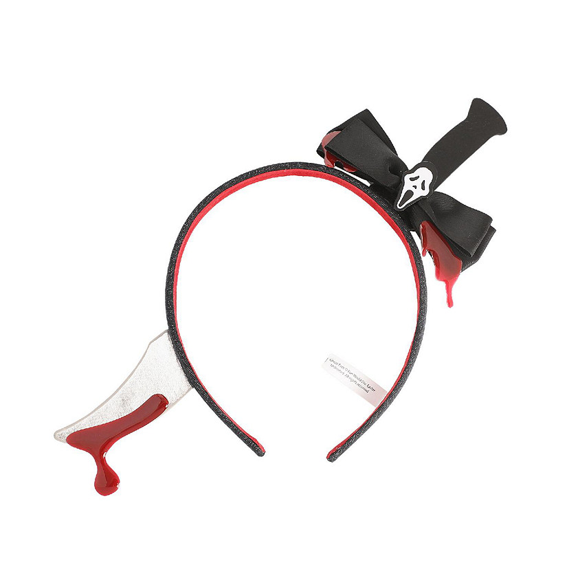Ghostface Knife Through the Head Cosplay Headband Image
