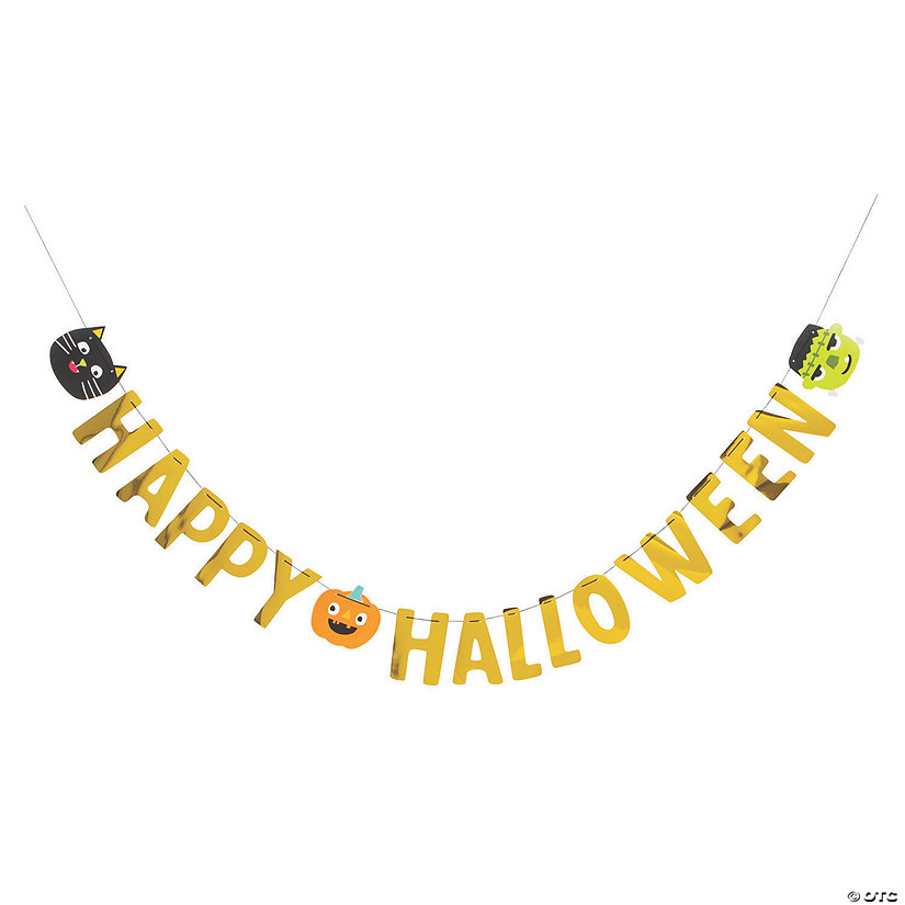 Ghoul Gang Banner Happy Halloween Decoration Image