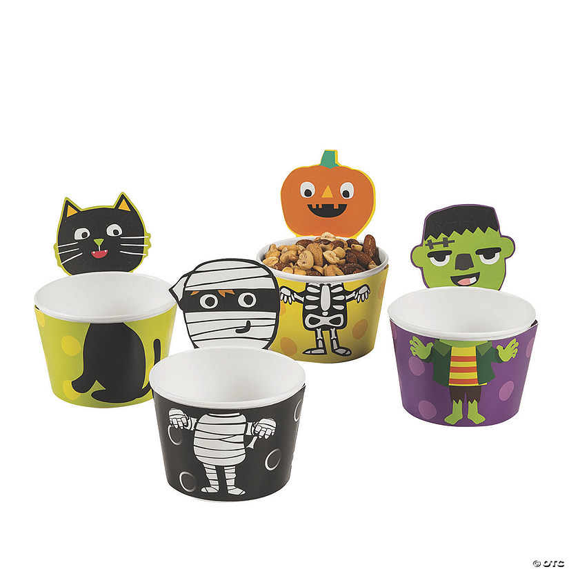 Ghoul Gang Disposable Paper Snack Cups - 12 Pc. Image