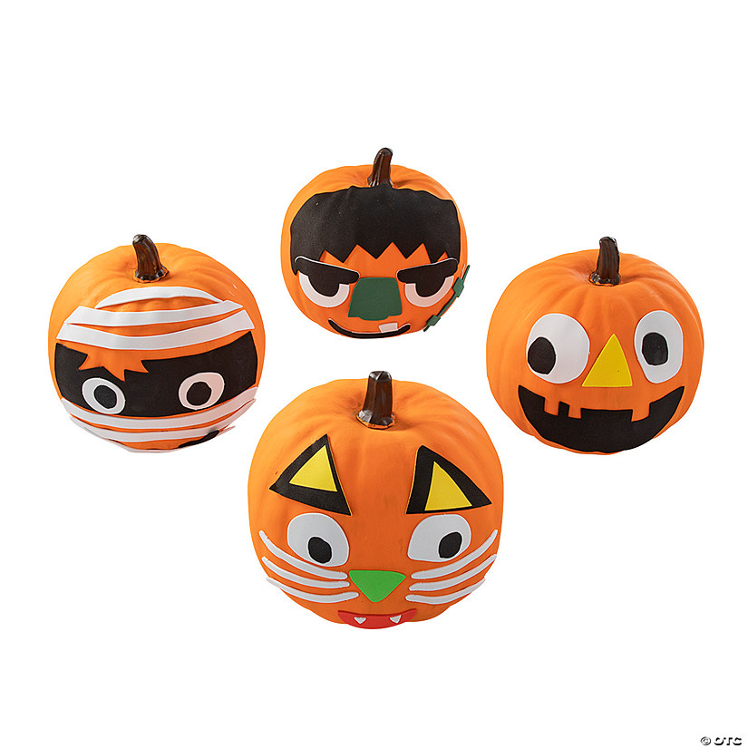 Ghoul Gang Pumpkin Decorating Craft Kit - Makes 12 Image