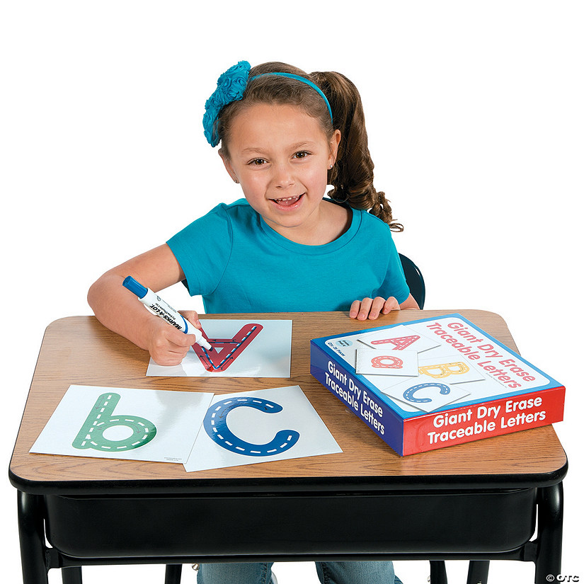 Giant Dry Erase Traceable Letters 26 Pc.