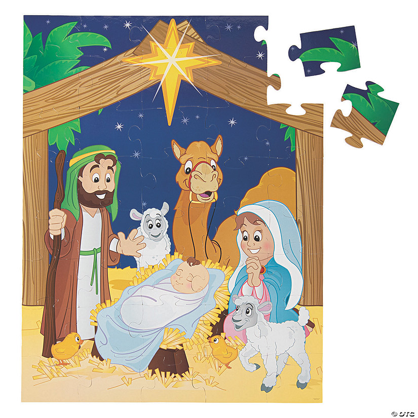 Giant Nativity Floor Puzzle Image