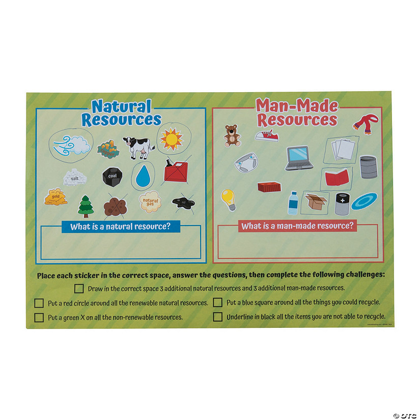 Giant Resources Sorting Sticker Scenes Oriental Trading