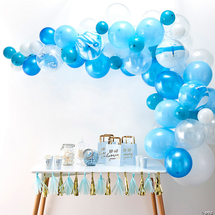 Ginger Ray Blue Balloon Arch Kit Image