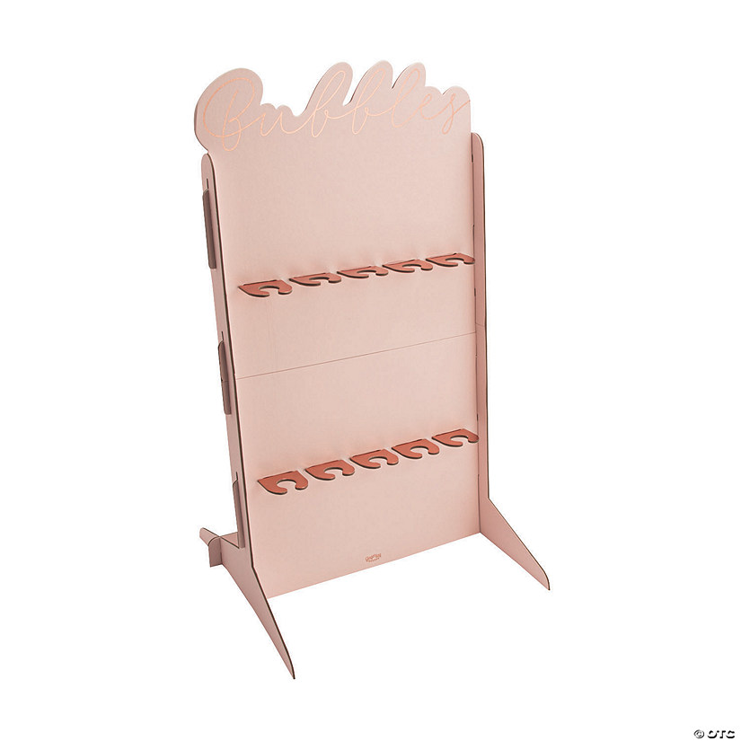Ginger Ray Rose Gold & Blush Champagne Glass Holder Wall Image