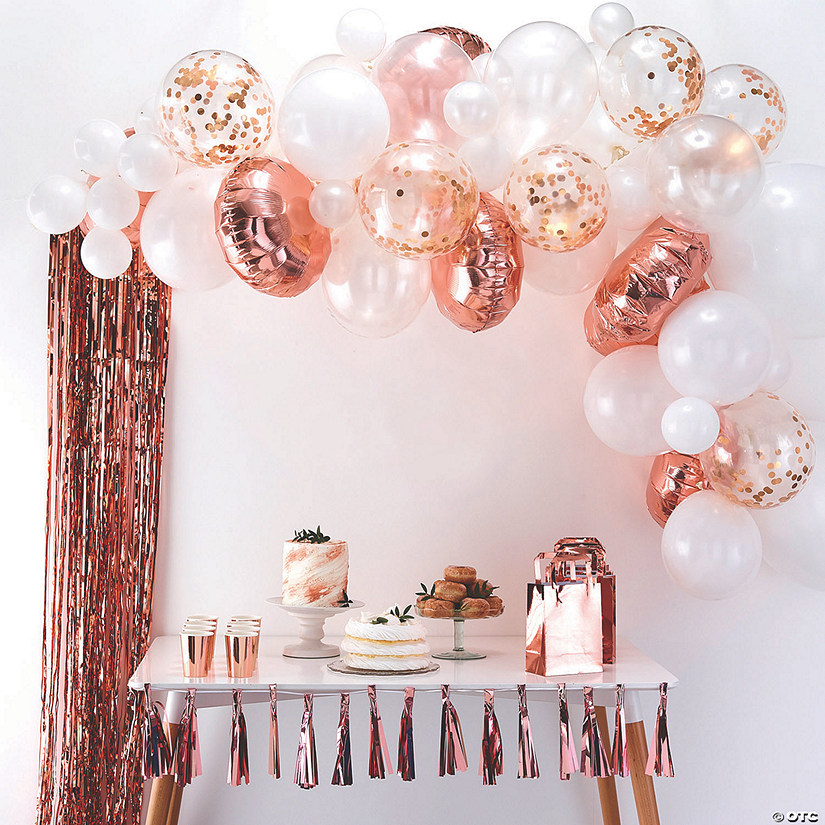 Ginger Ray Rose Gold Balloon Arch Kit - 70 Pc. Image