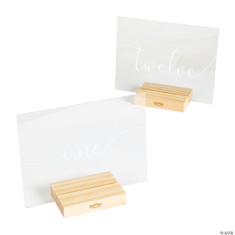 Ginger Ray Simple Table Numbers 1-12 - 12 Pc. Image
