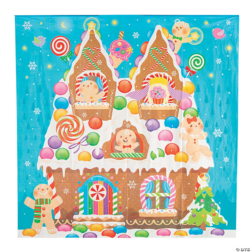 Gingerbread House Backdrop Banner Image