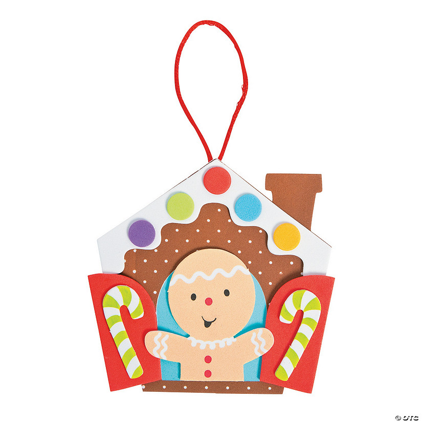 Gingerbread in a Window Ornament Craft Kit Makes 12