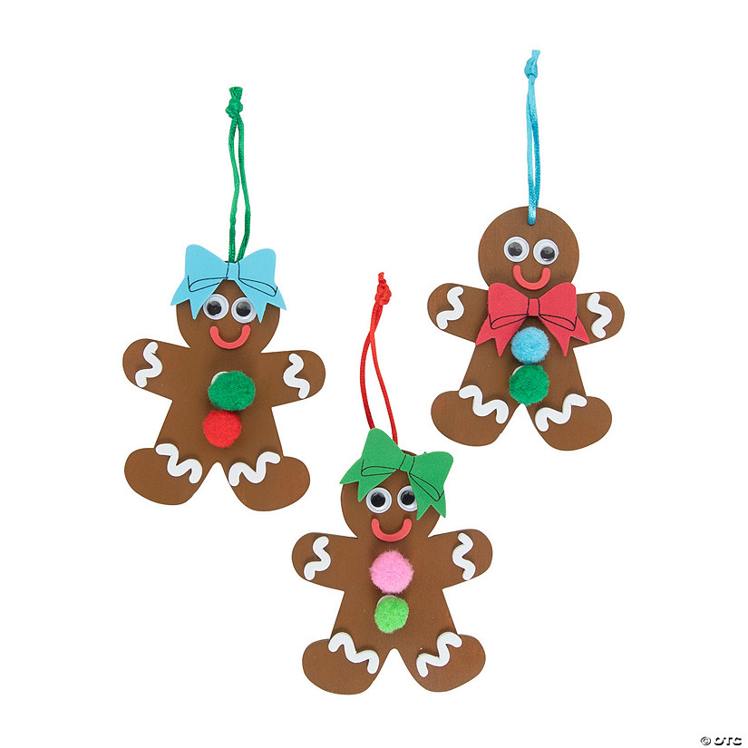 Gingerbread Ornament Craft Kit Makes 12