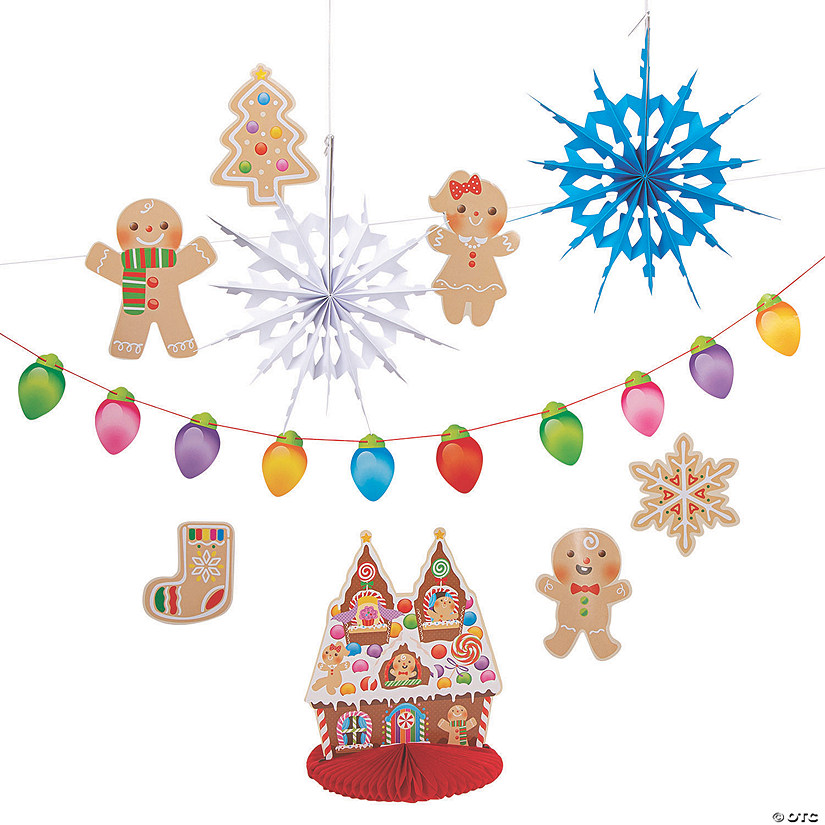 Gingerbread Party Decorating Kit - 10 Pc. Image