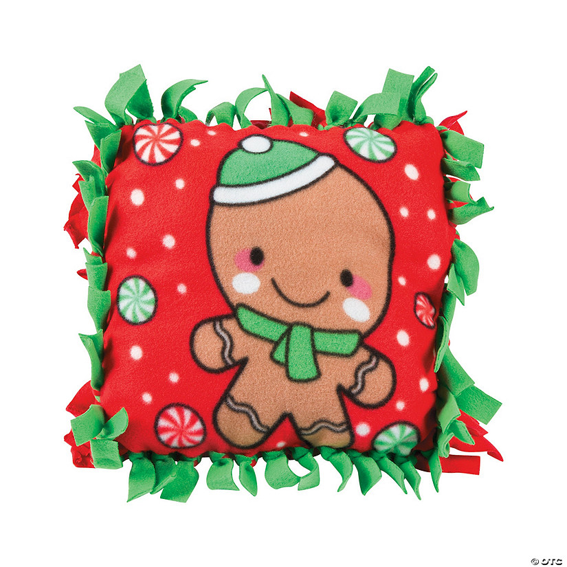 Gingerbread Tied Fleece Pillow Craft Kit Discontinued