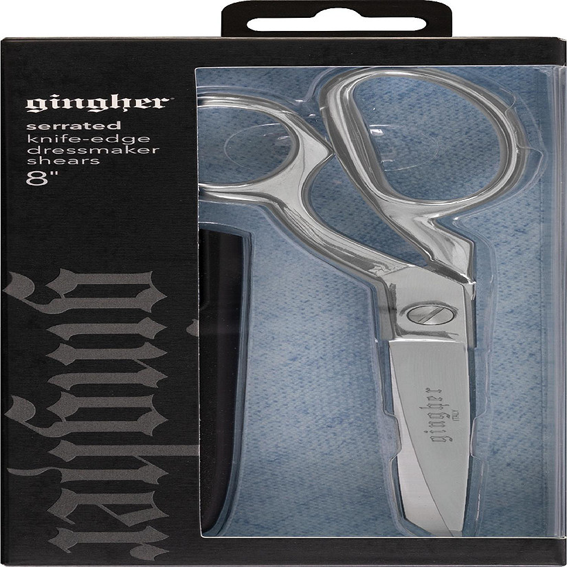 Gingher Micro-Serrated Edge/Knife Edge Dressmaker Shears 8"-W/Blunt Tip Image