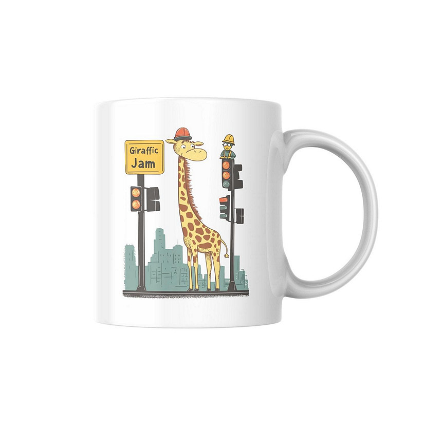 Giraffic Jam Mug by Dancing Littles Jungle Image