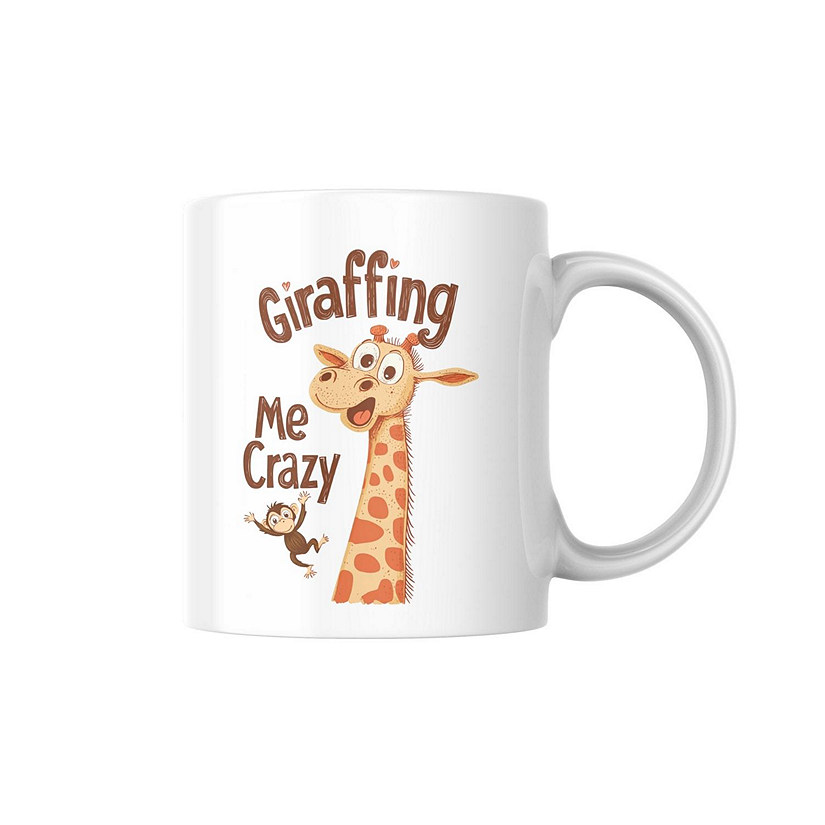 Giraffing Me Crazy Mug by Dancing Littles Jungle Image