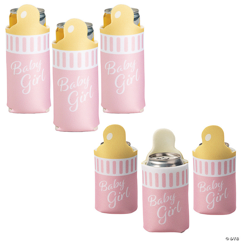 Girl Baby Bottle Regular & Slim Fit Can Coolers Image