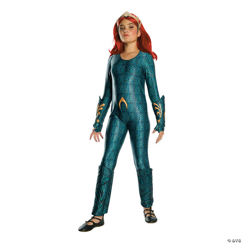 Girl&#8217;s Deluxe Aquaman Mera Costume Image