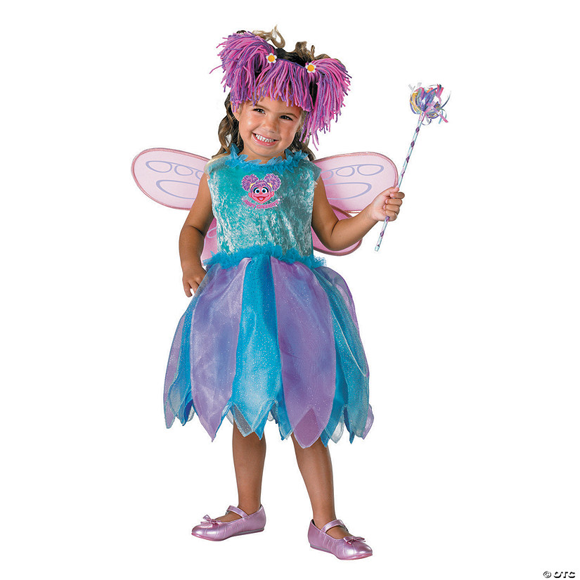 Girl&#8217;s Deluxe Sesame Street&#8482; Abby Cadabby Fairy Costume Image