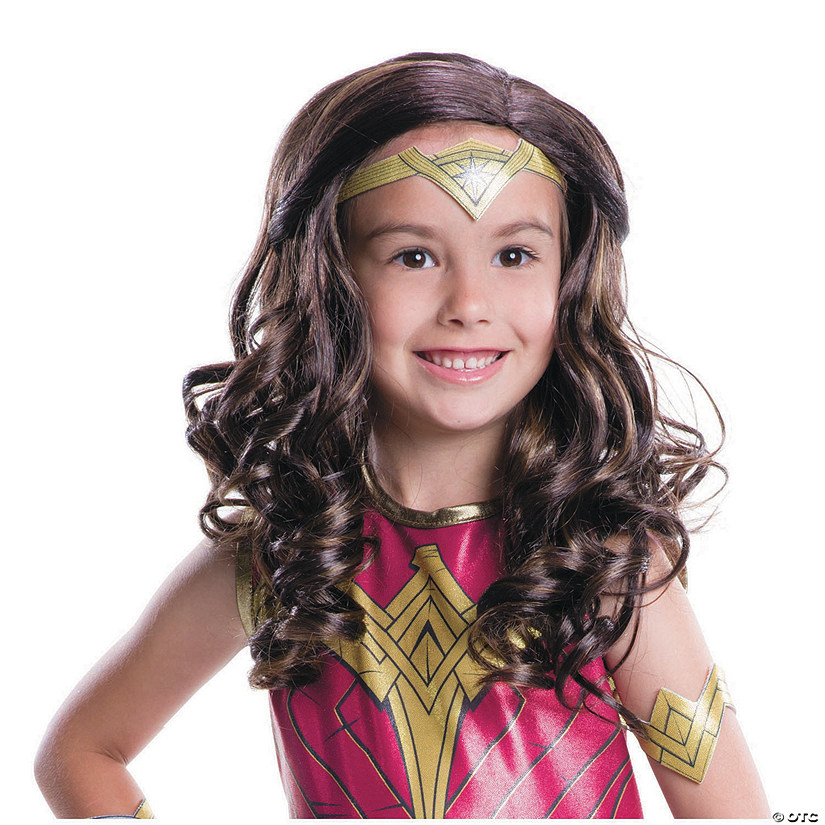 Girl&#8217;s Justice League&#8482; Wonder Woman Wig Image