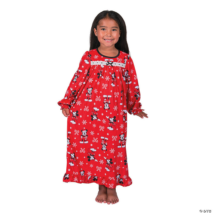 Girl&#8217;s Mickey Mouse Christmas Pajamas Image