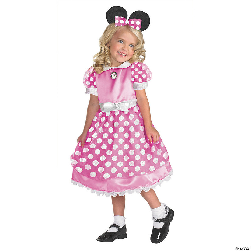 Girl’s Pink Mickey Mouse Clubhouse™ Minnie Mouse Costume | Oriental Trading