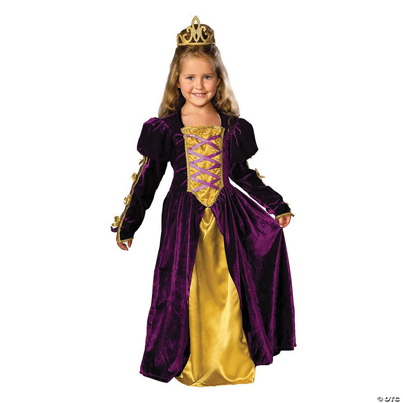 Girl&#8217;s Regal Queen Costume Image
