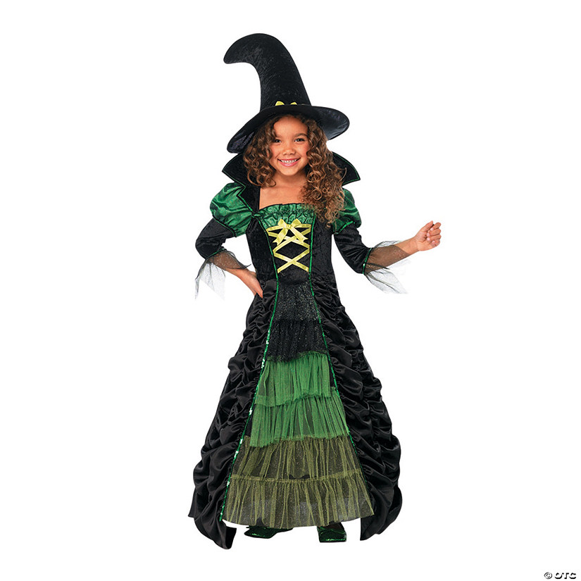 Girl&#8217;s Storybook Witch Costume Image
